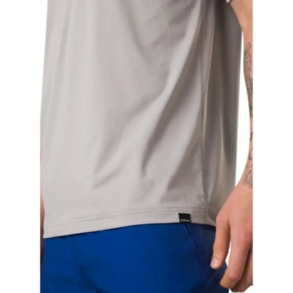 Prana Lost Sol Short Sleeve Crew Ashy Mens XXL Standard Fit Moisture Wick UPF 50